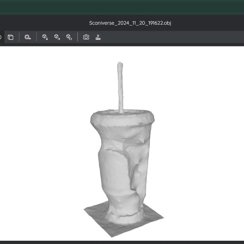 Scan in 3d model viewer
